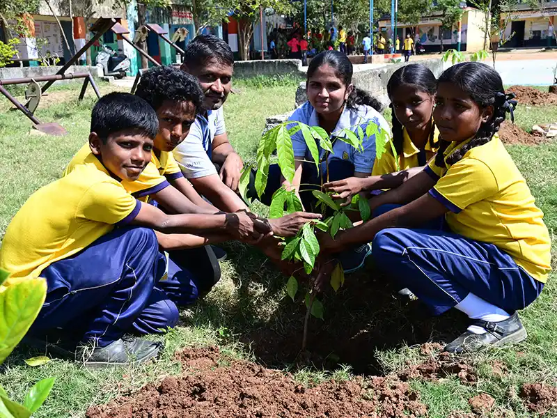Residents at a BHADRA Group community event