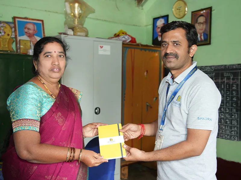 Award presentation at BHADRA Group event